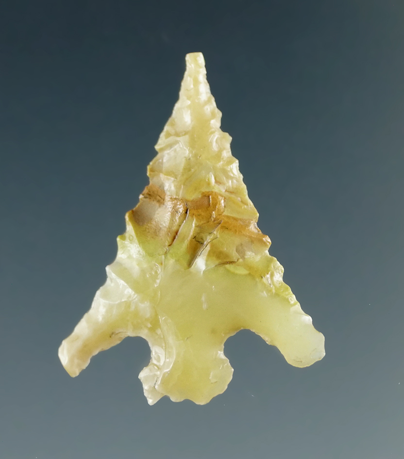 15/16" Eastgate Split Stem made from Translucent Yellow Agate, found near the Columbia River.