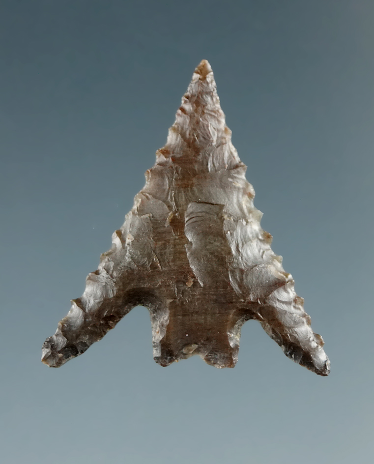 7/8" Eastgate Split Stem , serrated, made from Brown Jasper found near the Columbia River.