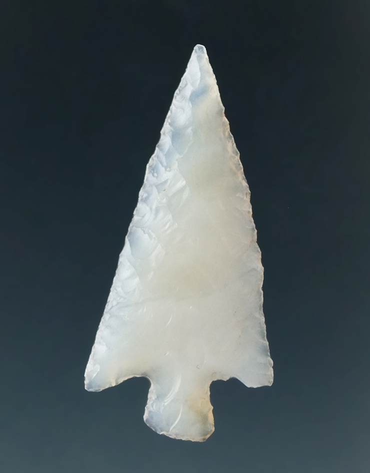 1 1/8" Columbia Plateau made from Clear White Agate, found near the Columbia River.