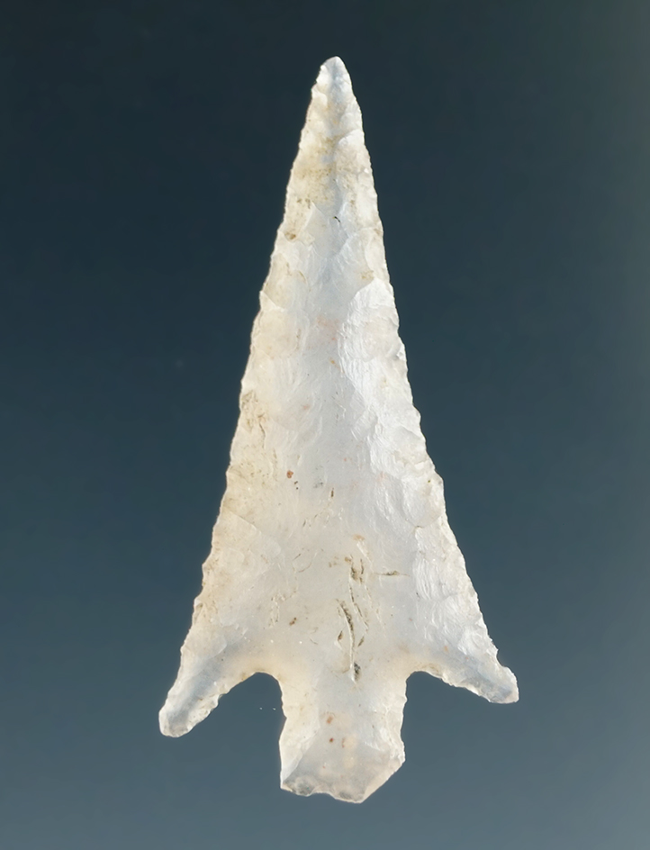 1 1/4" Wallula Square Stem, True Gem, made from Clear Agate, found near the Columbia River.