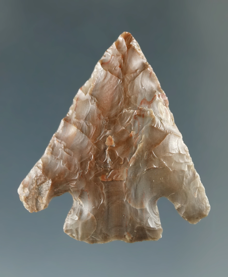 1 1/4" Diagonal Notch, made from Brown Agatized Wood, found near the Columbia River.