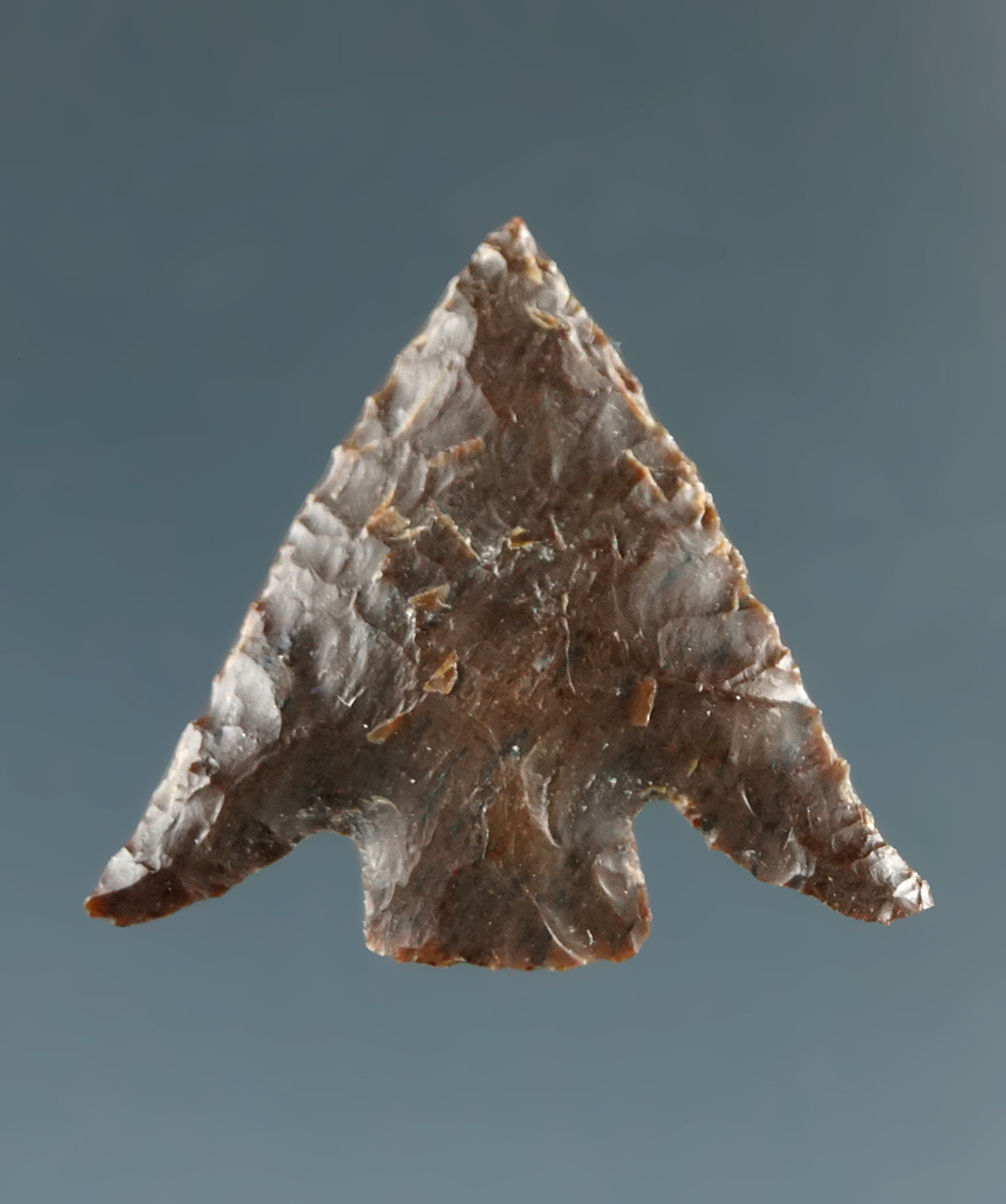 11/16" Columbia Plateau made from Dark Brown Jasper, found near the Columbia River.