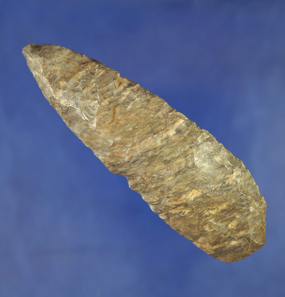 3 3/4" Biface Knife made off a large flake of  Upper Mercer Flint found in Coshocton Co.,  Ohio.
