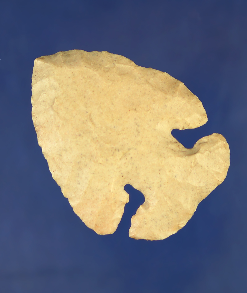 Classic style 2 1/4" Thebes found in Ross Co.,  Ohio Ex. Stan Copeland, Jim Miller collections.