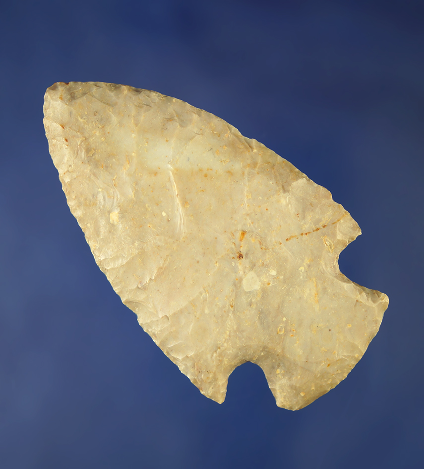 3" Hopewell knife found in Logan Co.,  Ohio. Ex. Gary Mumaw collection.