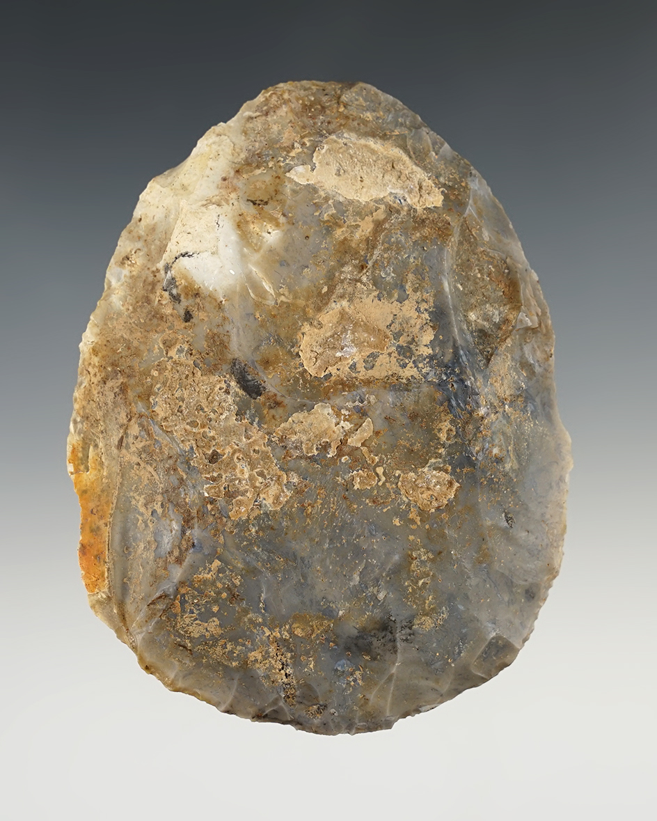 3 7/8" Crib Mound Blade found by Art Gerber in Spencer Co., Indiana. Made from Hornstone.