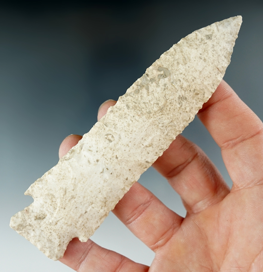 4 5/8" Stilwell made from Burlington Chert, found in St. Louis Co., Missouri. Rogers COA.