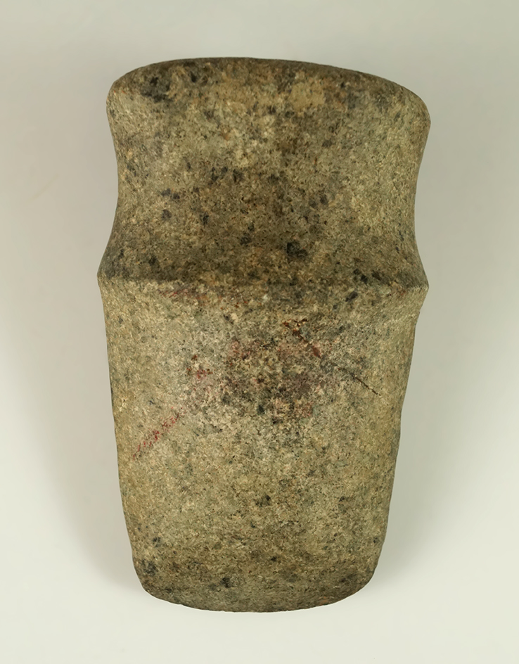 4 3/8" Wide Grooved Poll Axe with excellent all-over polished and a good bit - Paulding Co., Ohio.