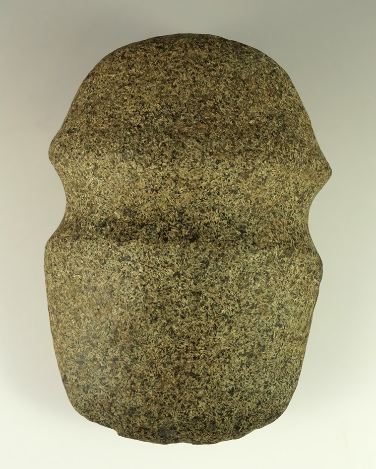 Large 6 3/4" Full Grooved Axe found in Logan Co., Ohio. Ex. Lester Tolliver.