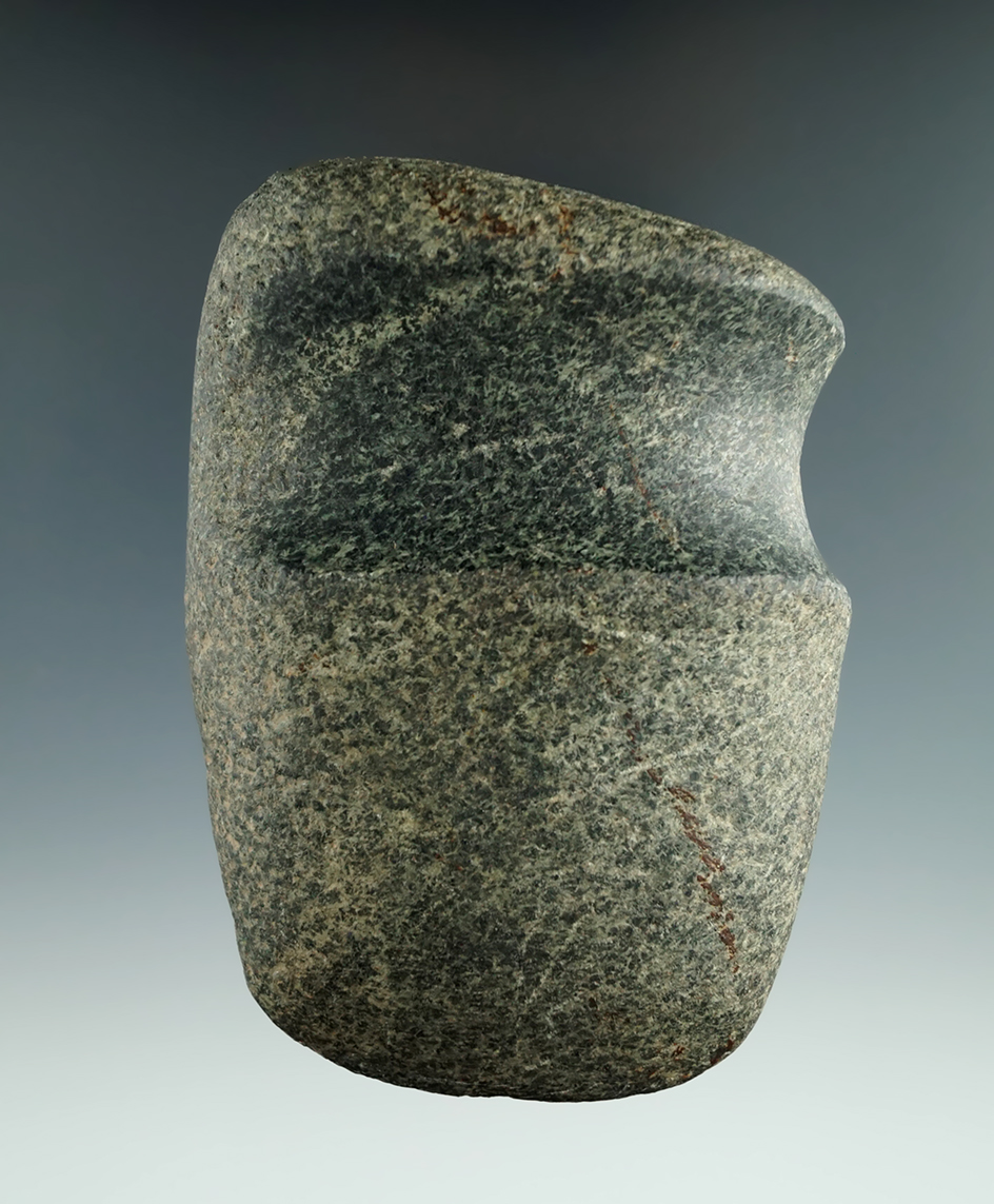 3 5/8" Well-defined 3/4" Grooved Axe found in Ohio.