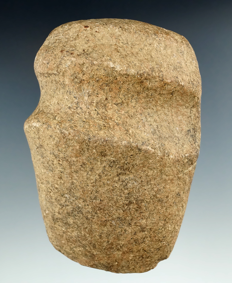 4 3/8" Long 3/4 Grooved Raised Ridge Axe found near Steubenville, Jefferson Co., OH. Ex. H. Bell.