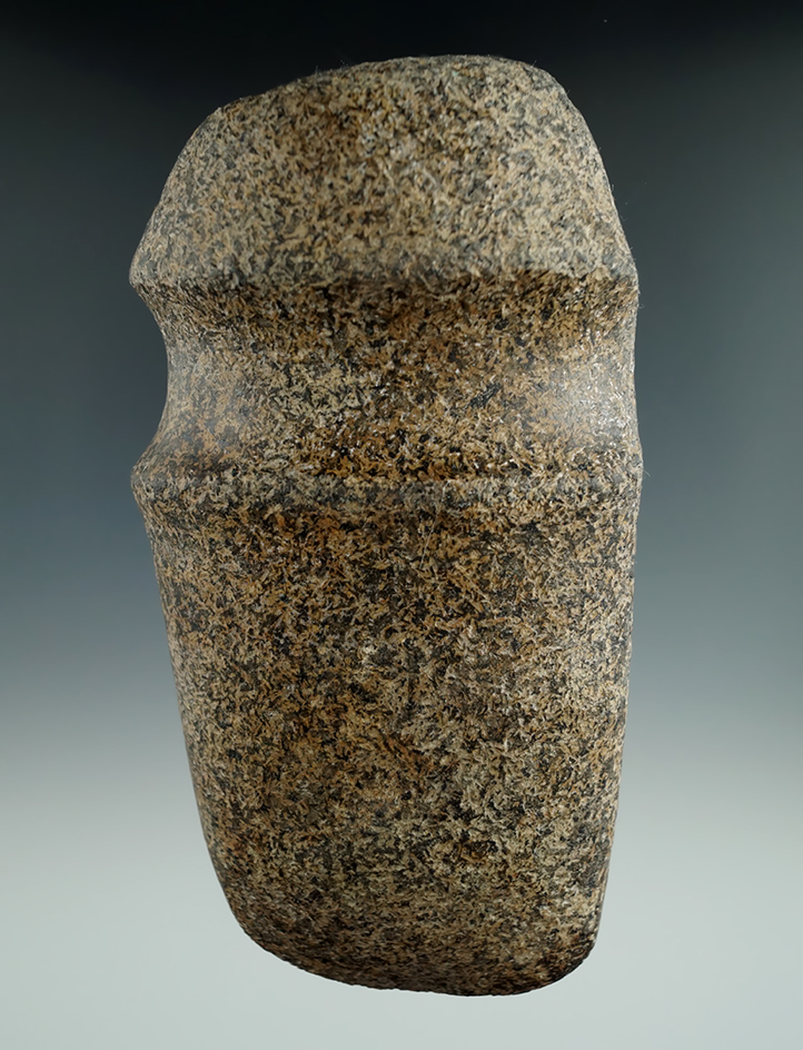 5 1/2" Long 3/4 Grooved Granite Axe found in Ohio.