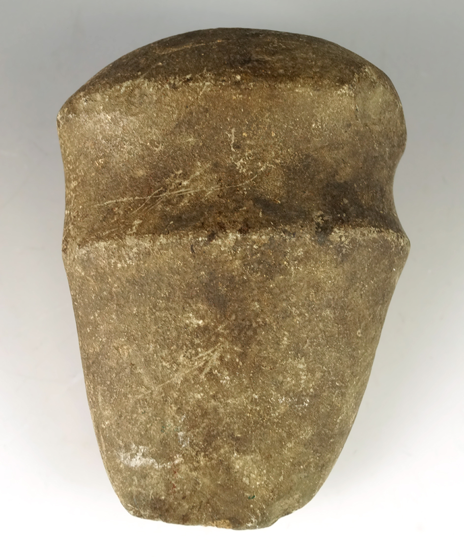 5 5/16" long 3/4 Grooved heavily patinated Axe found in Ohio.