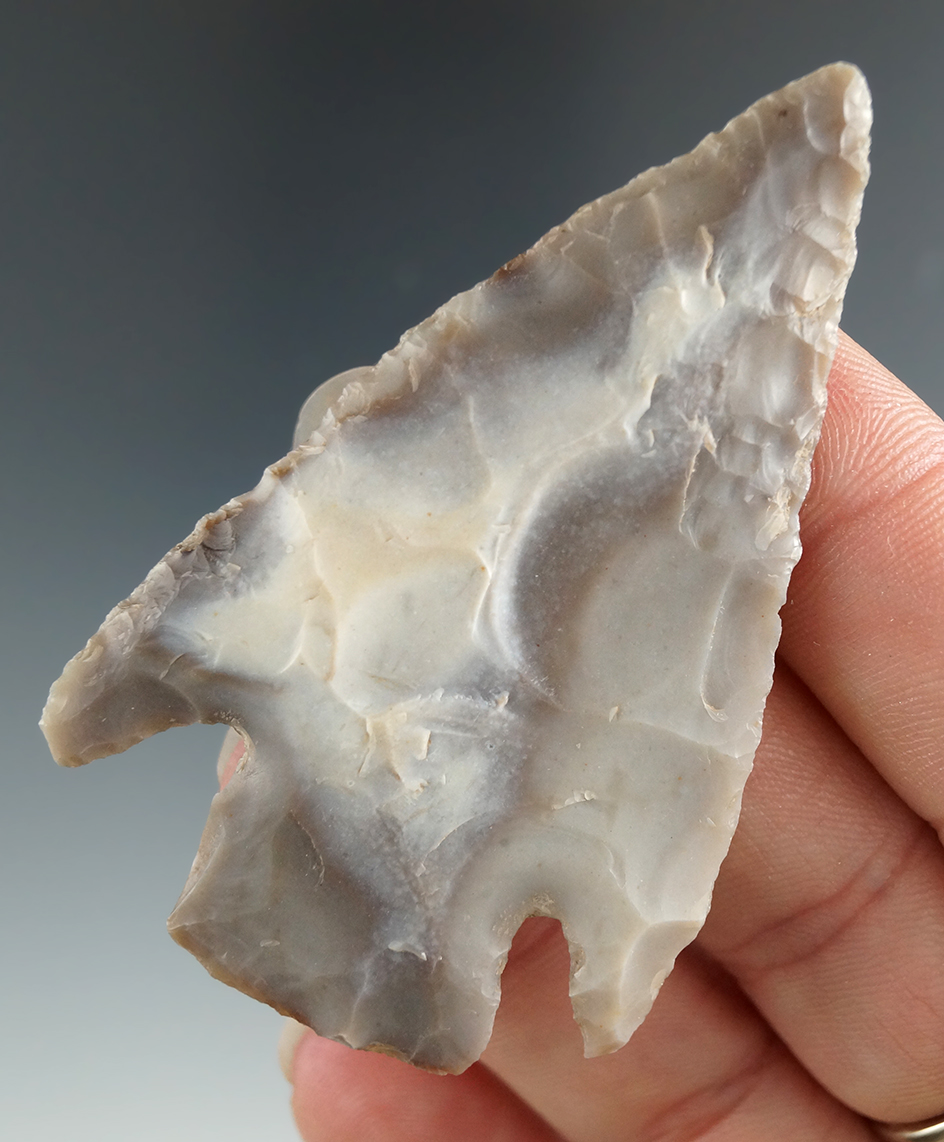 2 5/8" Castroville that is fine with nice color, found in Central Texas. Rogers COA.