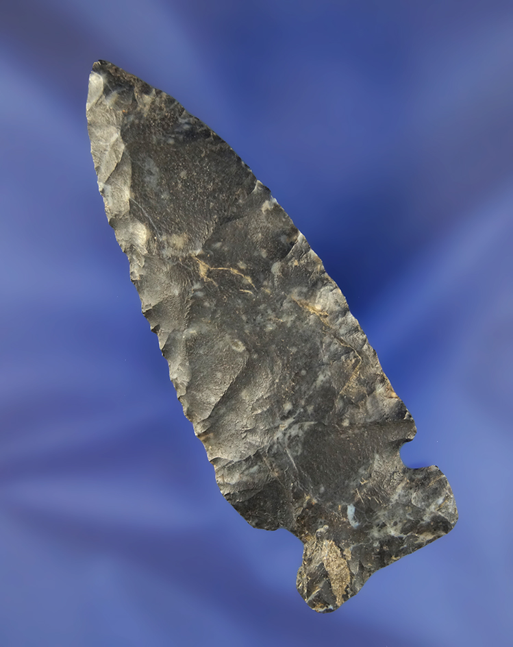 3 9/16" Coshocton Flint Sidenotch found in Ohio.