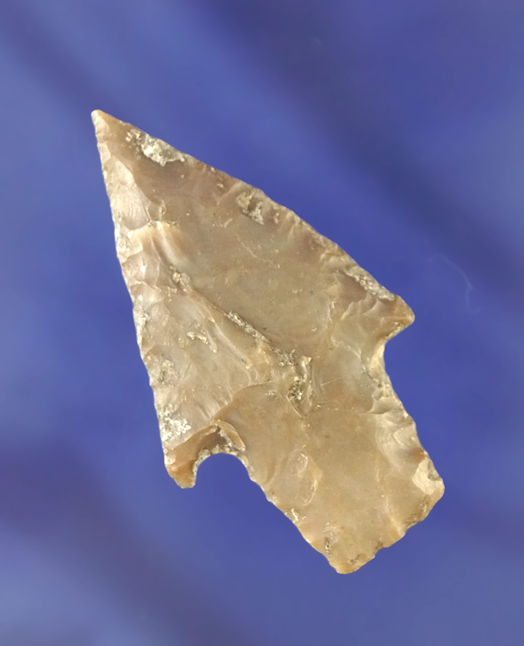 2 5/8" Darl point that is nicely flaked from quality material. Found in Texas.