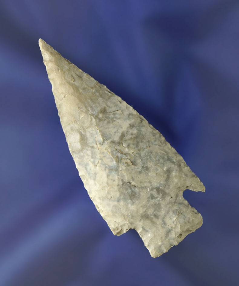 Excellent style and flaking on this 3 1/8" Lange point found in Texas.
