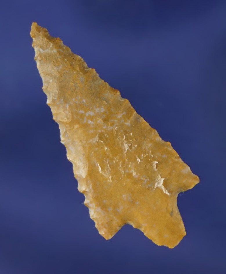 1 1/8" Rabbit Island is nicely flaked from Jasper found in Oregon.