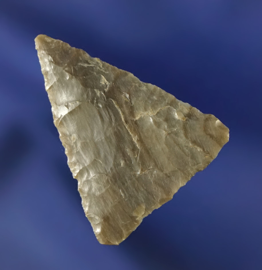 1 1/4" Atlatl Valley Triangular found at the mouth of the Yakima River, Benton Co., Washington