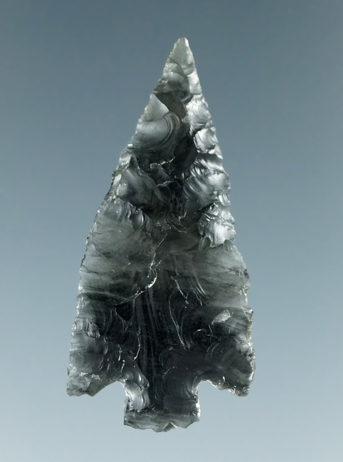 1 5/8" Obsidian Rose Springs made from beautiful translucent banded Obsidian found in Oregon.