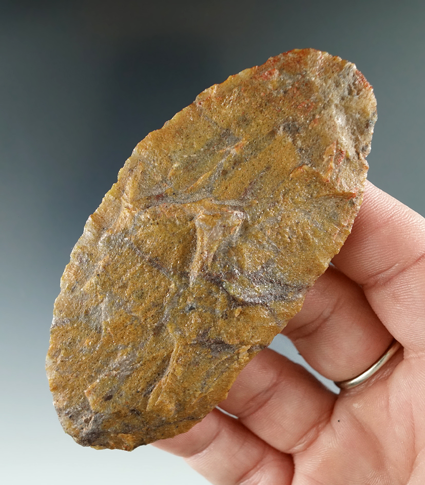 3 1/2" Anasazi Knife made from Tan and Black Sugar Quartz found in Durango, Colorado.
