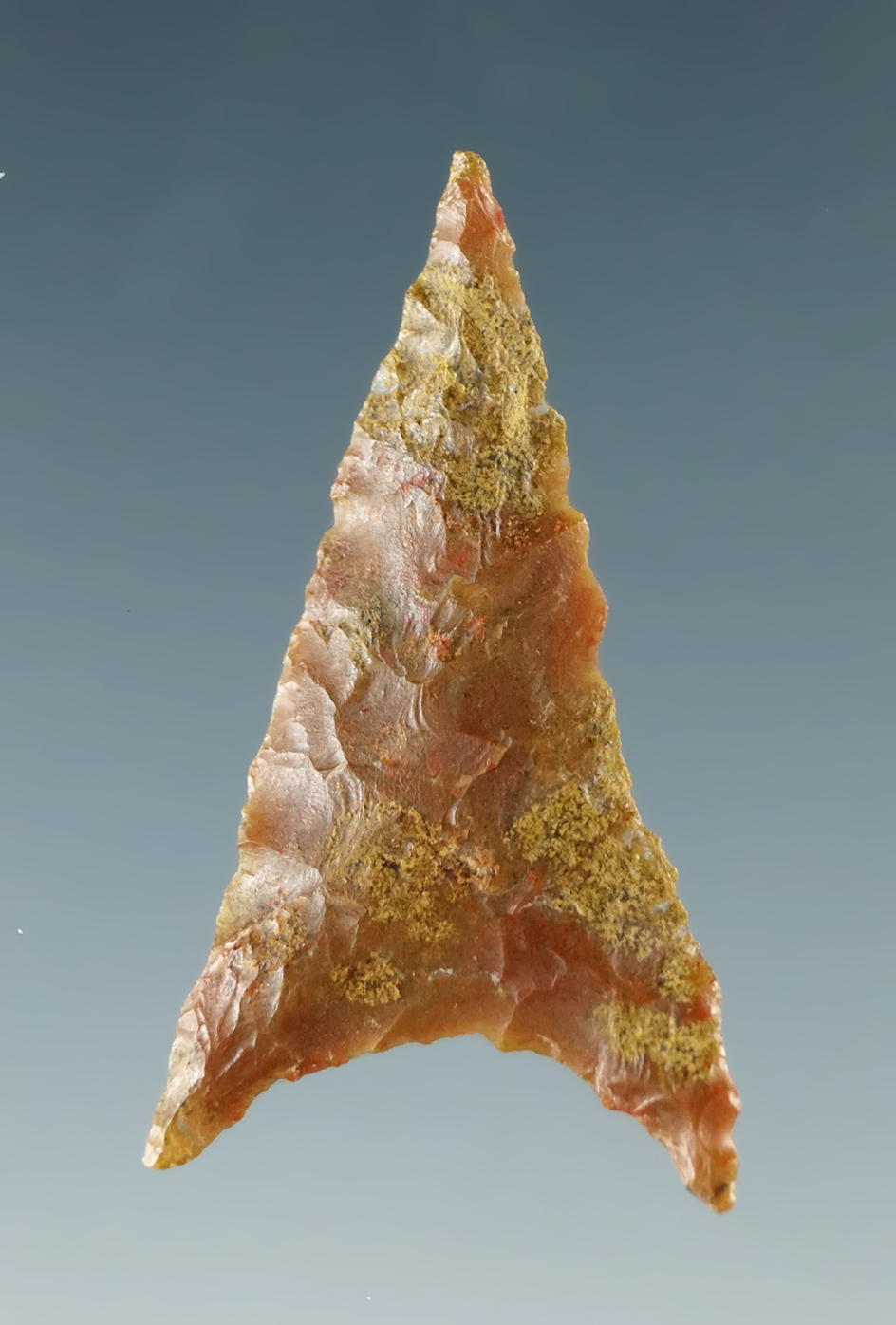 Nicely patinated 1 5/16" Gunther Triangular found in southern Oregon.