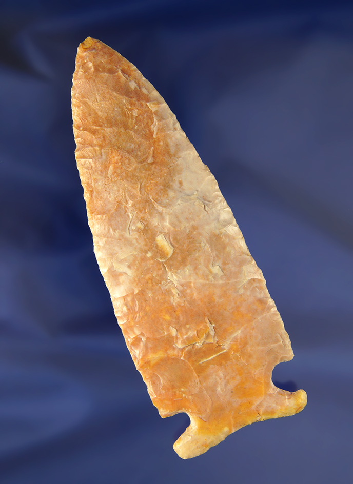 Exceptional! 5" Archaic Sidenotch - Montgomery Co., Ohio.  Ex. Marv King, Jack Hooks.