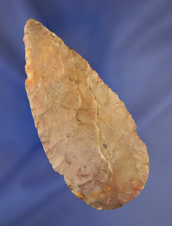 3 7/8" Flint Ridge Flint Cache Blade, one of five found together near Hudson Ohio.