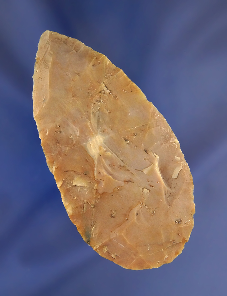3 3/16" Flint Ridge Flint Cache Blade, one of five found together near Hudson Ohio.