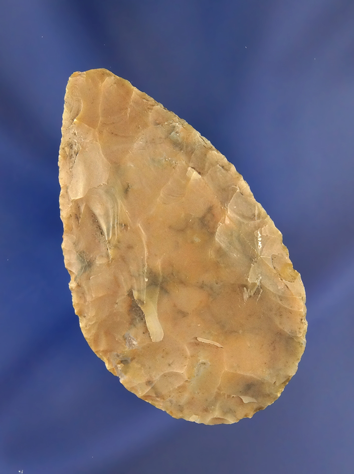 2 1/2" Flint Ridge Flint Cache Blade, one of five found together near Hudson Ohio.