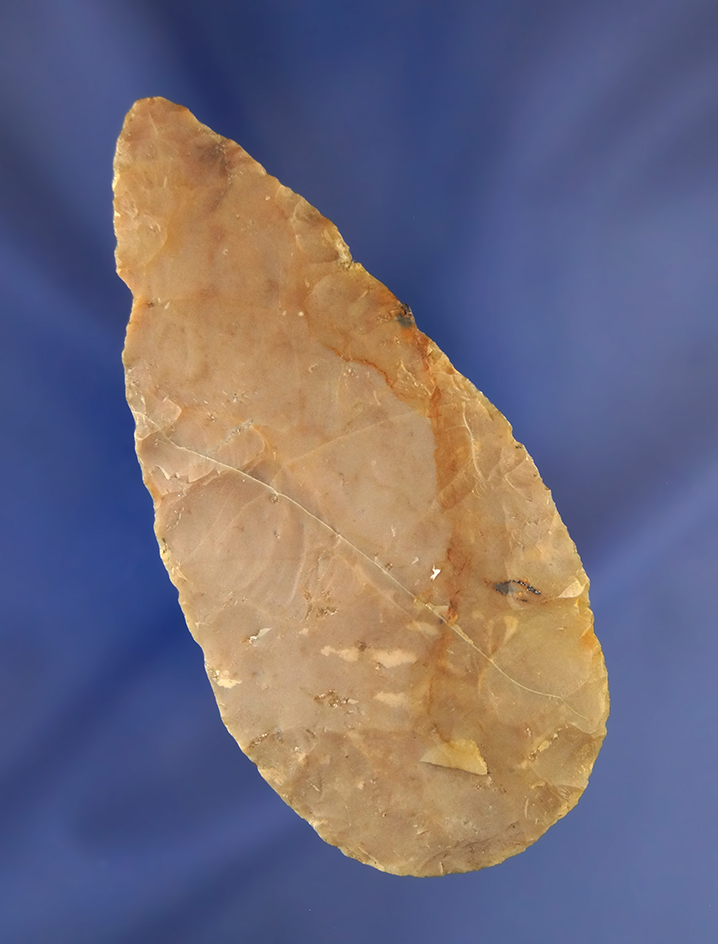3 1/4" Flint Ridge Flint Cache Blade, one of five found together near Hudson Ohio.