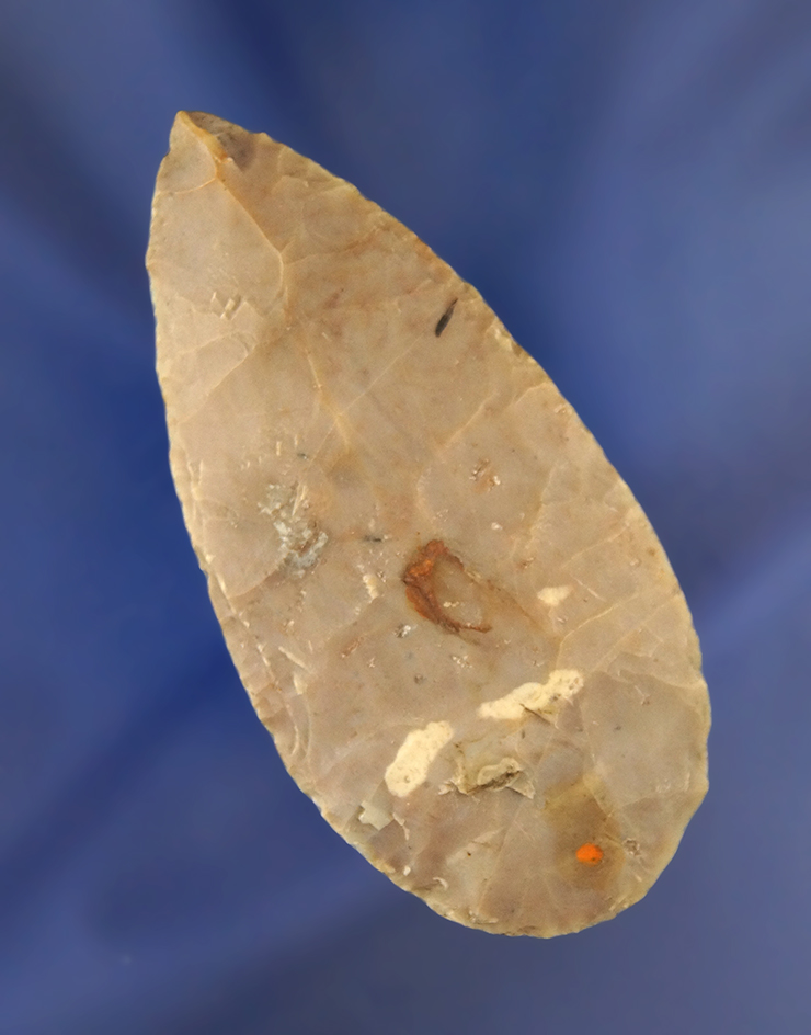 2 1/16" Flint Ridge Flint Cache Blade, one of five found together near Hudson Ohio.