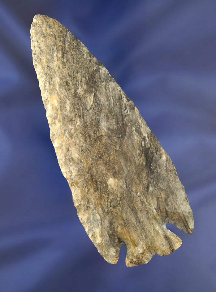 4 7/8" Coshocton Notched Base Dovetail. Found in Richland Co., Ohio.
