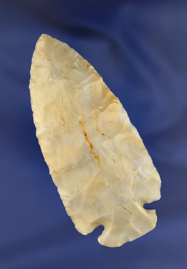 3 1/4" Flint Ridge Dovetail found in Fayette Co., Ohio.