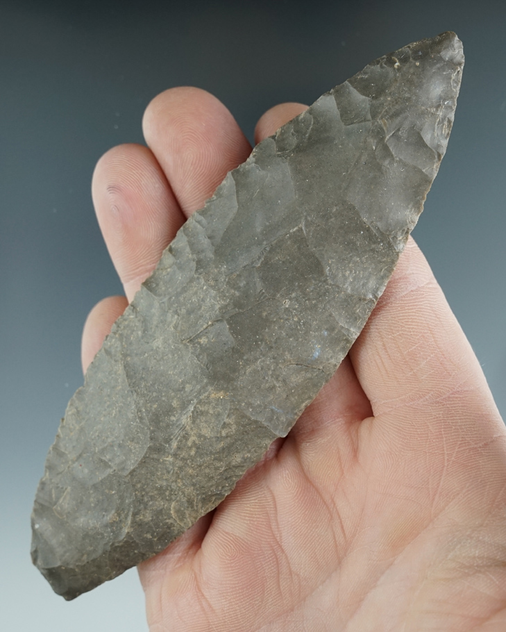 5 1/8" Adena Blade from the Lyons Cache found in Greene Co., Indiana.