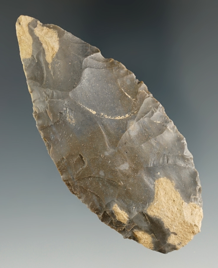 3 1/2" Adena Blade from the Lyons Cache found in Greene Co., Indiana.