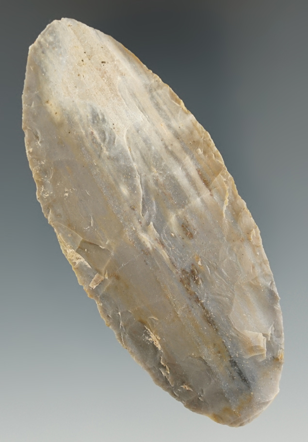 3 5/8" Adena Blade from the Lyons Cache found in Greene Co., Indiana.