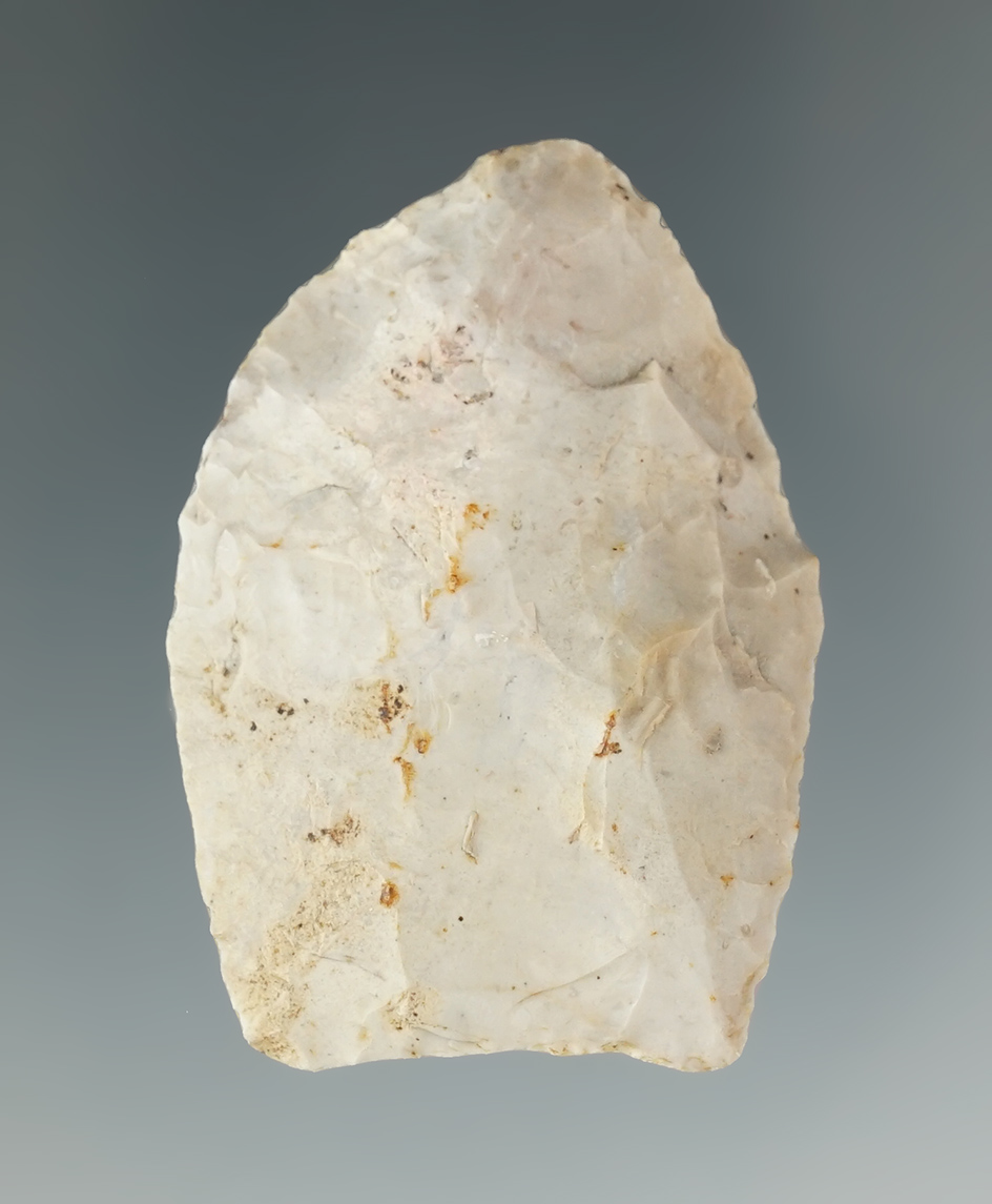 1 13/16" Paleo Lanceolate found in Indiana.
