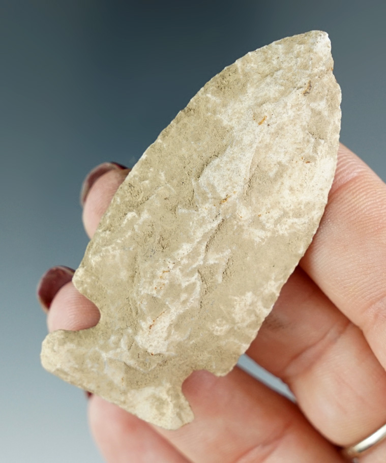 2 1/2" Archaic Sidenotch well styled found in Indiana.