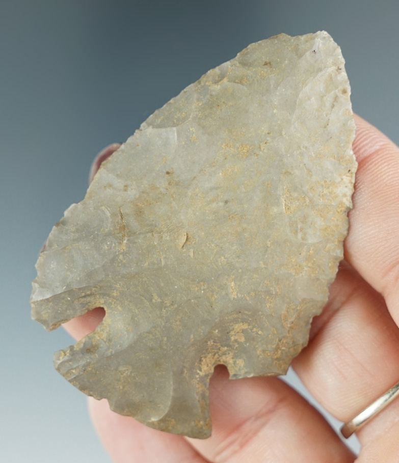 2 9/16" Lost Lake made from hornstone found in Indiana.
