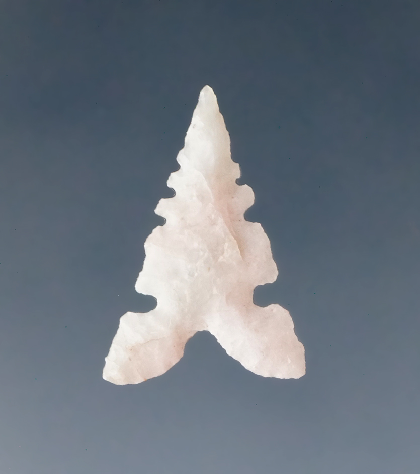 Ex. Museum! 13/16" Toyah point with excellent edge serrations found in Texas.