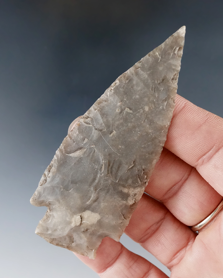 Ex. Museum! 3 3/8" Lange point with a needle tip found in Texas.