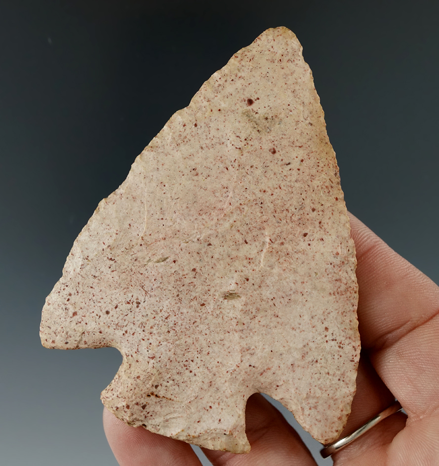 3 3/16" Snyders Hopewell. Greene Co., Indiana. Bloomfield Chert. Ex. Mike Vandever. Perino COA.