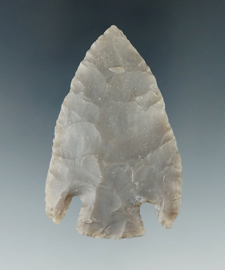 Ex. Museum! 2 1/2" Marshall with nice style and flaking, found in Texas.