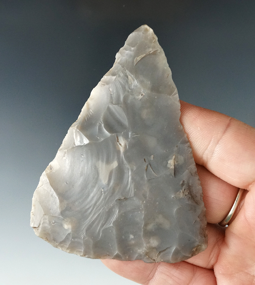 Ex. Museum! Nice flaking and style on this 3 1/4" Covington blade found in Texas.