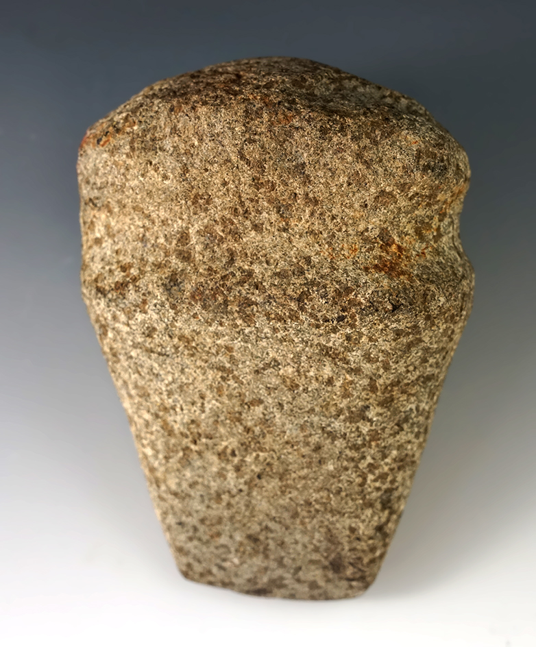 6" Long 3/4 grooved Axe found in Knox Co., Ohio by Guy Van Ostrand. Ex. William Fri.