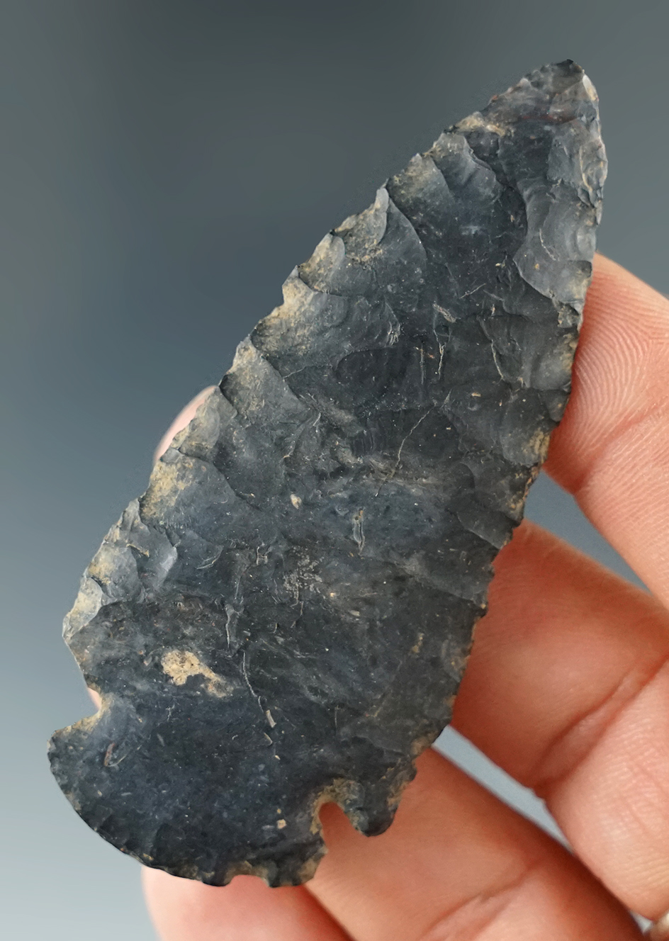 2 3/4" Coshocton Flint Dovetail with very nice flaking.