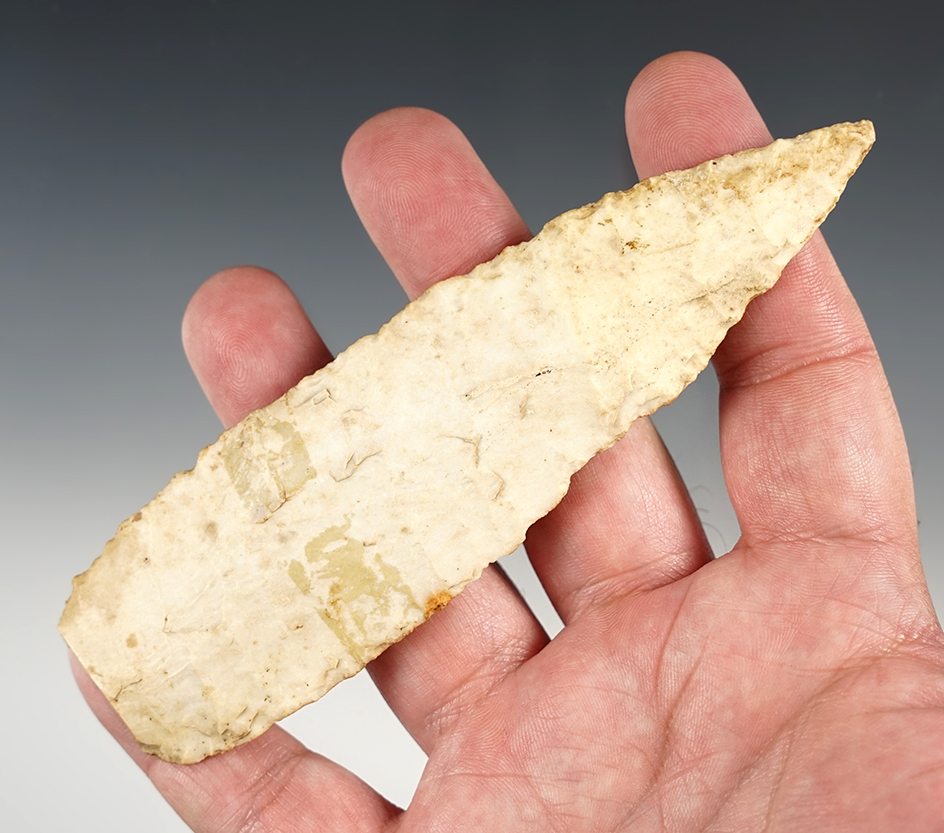 Well flaked 5 1/8" Ohio Knife that shows excellent ago on surface.