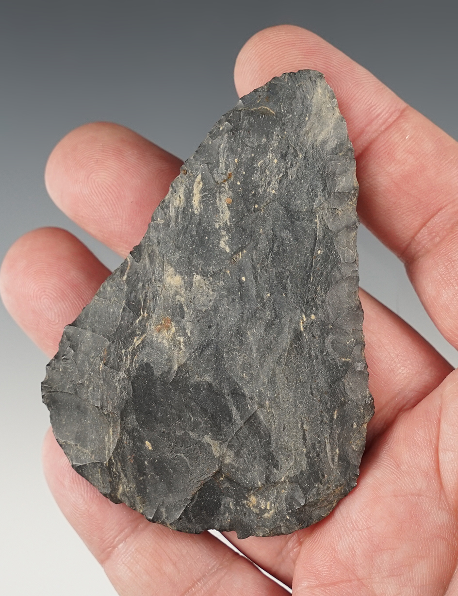 3 1/8" Hopewell Blade found in Stark Co., Ohio. Made from Coshocton Flint.