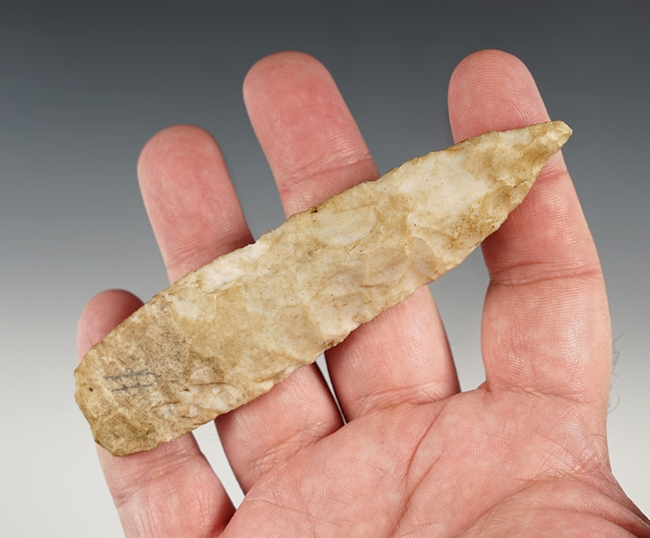 4 3/8" Sedalia found in the Midwest. Ex. Walter Dudkewitz collection. Bennett COA.